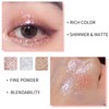 9 colours glitter eyeshadow palette, gold white pink palette, natural,