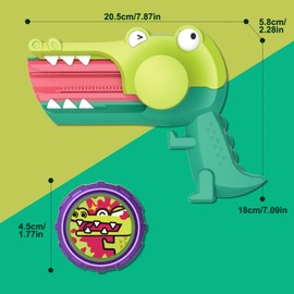 NFINITY NADO Spinning top Toy for Kids with Crocodile Shape Launcher, battling top for Kids Boys Girls 5 6 7 8 9 10 11 12 Years and up