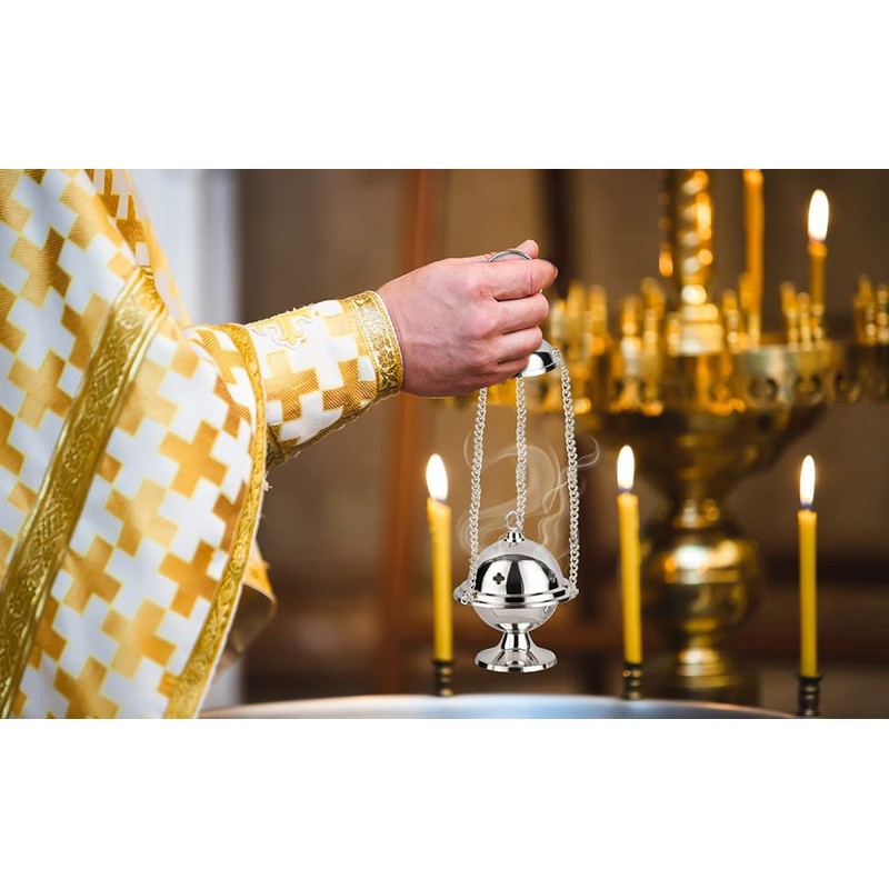 Incense Barrel: Incense Set, Jerusalem Incense Barrel Made of Brass