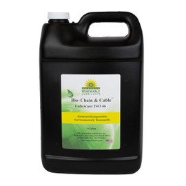 Renewable Lubricants - 83053 Bio-Chain and Cable ISO 46 Lubricant Oil, 1 Gallon Jug