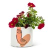 Abbott Collection Small Modern Face Planter-2.5" D