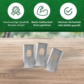 Genisys Blades Compatible with Dreame Mova A1 A2 Robotic Lawnmower Replacement Blade LongLife Stainless Steel [Shatterproof DIN EN 50636 Tested], Piece: 24