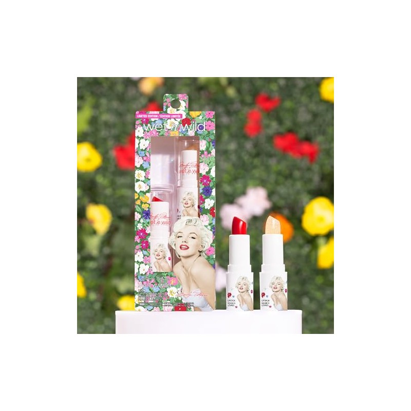 Set Labios Marilyn Monroe Wet n Wild Balsamo y color