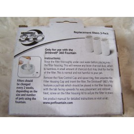 Drinkwell 360 Cat/Dog Replacement Filter 3 pack, PAC 40842Q RE413-636 New in BOX