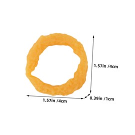 KOMBIUDA Realistic PVC Squid Rings Pack Fake Food Model Simulated Squid Rings Restaurant Props Adorable Toy