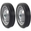 AR-PRO (2-Pack) 5" x 1.2" Flat Free Solid Rubber Wheel