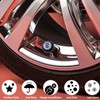 MEAJOO 4PCS Pool 8 Ball Style Tire Valve Stem Caps,