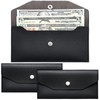 2 Pieces Cash Envelope Wallet Cash Wallet Envelope System Leather