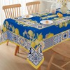Honellaty Summer Lemon Tablecloths for Rectangle Tables, Spill-Proof Wrinkle Free