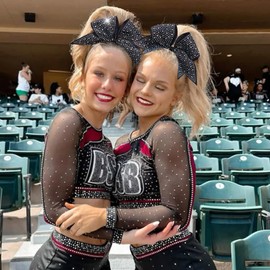 CN 10PCS Rhinestones Cheer Bows for Cheerleaders, Black Glitter Hair Bows for Girls Large Elastic Ponytail Holder, Hair Accessories for Women Teens for Softball Competition School Spirit