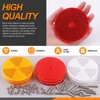Rustark 15Pcs Front Reflector Round Reflector with 30Pcs 304 Mounting