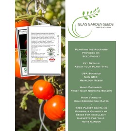 Floradade Tomato Seeds for Planting, 300+ Heirloom Seeds Per Packet, (Isla's Garden Seeds), Non GMO Seeds, Botanical Name: Solanum lycopersicum, Great Home Garden Gift