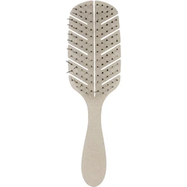 CALA - cepillo ecológico para desenredar cabello en forma de hoja, hecho con resina de paja (Earth)