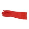 Rubber Cleaning Gloves Kitchen Dishwashing Glove 2-Pair,Waterproof Reuseable, Made in