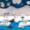 BRETOYIN 10PCS Mini Arctic Animals Toys Set Polar Animal Figurines