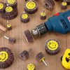 Gisafai 96 Pcs 1/4" Shank 80 Grit Abrasive Flap Wheel
