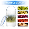 Qiuhome Pickle Jar with Strainer, Pickle Container with Strainer Jalapeno