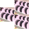 FOMIYES 15pairs Kiss False Lashes Natural Long Thick Safe Odorless