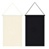 Anekoul 2Pcs Wall Display Banners Blank Wall Canvas Banner Enamel