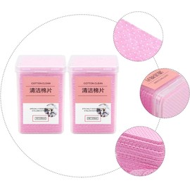 Abaodam Paños de Limpieza para Pegamento de Pestañas 400 Piezas, Toallitas Rosa para Salón de Belleza y Uso en Casa, Útiles para Extensiones y Sellado