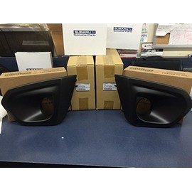 2012-2014 Subaru Impreza Right & Left Fog Light Bezel SET BLACK OEM NEW RH & LH