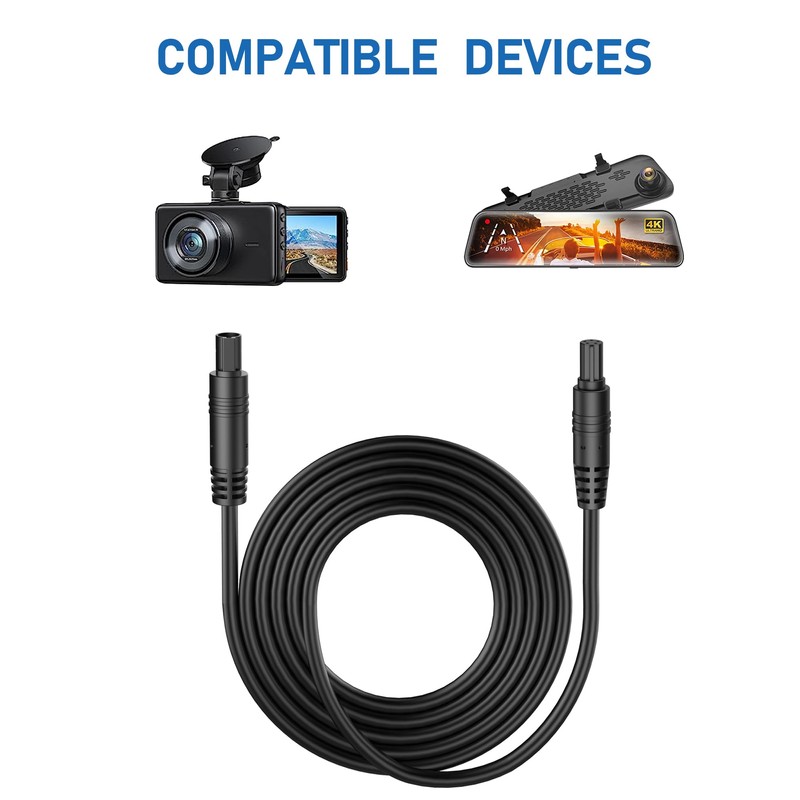 YQMAJIM 5Pin Dash Cam Rear View Extension Cable (3Ft 5P)