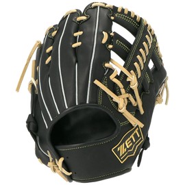 ZETT BRGB33410R Soft Baseball Glove Winning Road All-Round Black x Pastel Brown Right Throw Size: 4