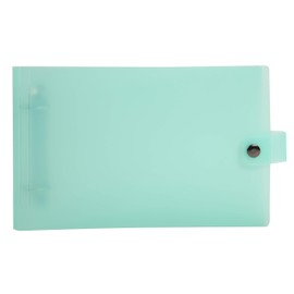 Exacompta - Ref. 52170E - Semi-rigid PP binder for index cards - 2 round rings 30 mm diameter - 30 mm spine - External dimensions: 26.5 x 16cm - 5 random colors