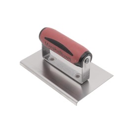 MARSHALLTOWN Curved or Straight End Hand Edgers, 152mm Length, Stainless Steel Blade, 102mm Width, 16mm Lip, 13mm Radius, Straight Type, Made in the USA, CE509SD