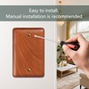 YDJSA Cherry Wood Blank Wall Plate Cover Decorator Style Perfect