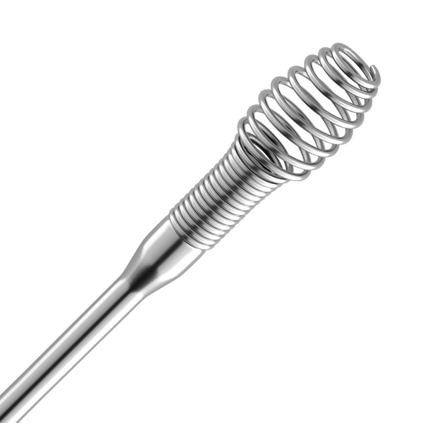 TOTCLEAR Ear Wax Removal Stainless Steel 360° Spiral Ear Care Tools