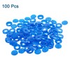 uxcell 100Pcs Blue Screw Cap Covers, PVC Hinged Screw Cover