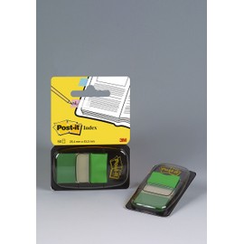 Post-it Index Medium Plastic Dispenser - Green (Pack of 50)