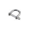 Trusco Nakayama TNS-8W(P) Wide Screw Shackle, Stainless Steel, Wire Diameter Φ0.3 x Opening 1.1 inches (8 x 28 mm), Also Used for Wide Belts, etc