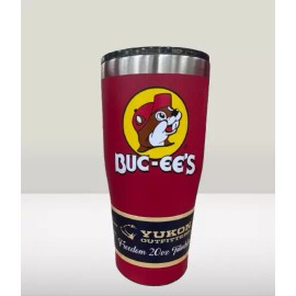 Yukon Outfitters Buc-ee's Red Stainless Steel Tumbler Double Wall Vacuum Insulated, 20 oz