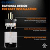 ELEGRP Lighted Straight Blade Electrical Plug and Connector Set, 15