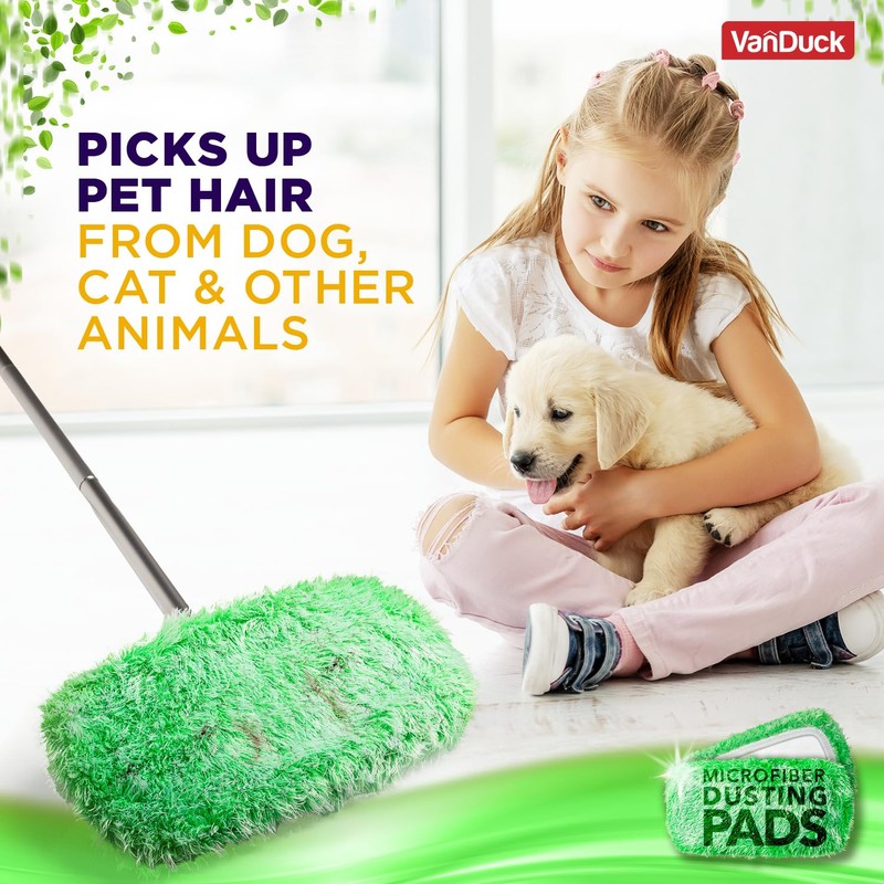 VanDuck Floor Duster Refill Compatible with Swiffer Sweeper Mop (2