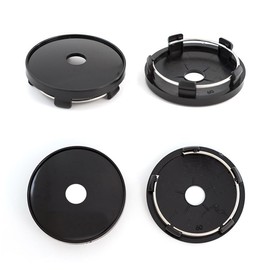 XPEX 4 Pack Universal Hub Caps Wheel Hub Caps Black Wheel Centre Cap Replacement for Wheels Car Accessories (Outer Diameter 60mm, Inner Diameter 56.5mm)