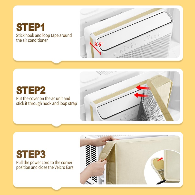 Air Conditioner Cover Indoor - Window Ac Covers for Inside,