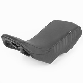 Motorcycle Leather Rider Saddle Solo Front Driver Seat Cushion Pillion Pad Compatible with Tenere 700 2019 2020 2021 2022 2023 2024, Black