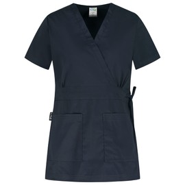 B-well Laura Tunic Women's Care Tunic Women's Spa Beautician Clothing for Beautician, Hairdresser, Masseuse, Physiotherapist, Spa, gray