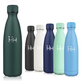 Motswedi Thermos Flask, 0.5 L, BPA-Free, Stainless Steel, Vacuum Insulated, Stainless Steel Drinking Bottle, Double-Walled, Water Bottle, Water Bottle for School, Travel, Sports, Bike, Yoga, Army