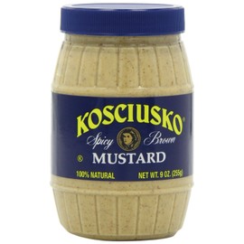 Kosciusko Spicy Brown Mustard, 9 oz