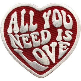 The Beatles All You Need is Love Patch (3 Inch) Embroidered Iron/Sew on Badge