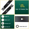 Belleone 5101755 Replacement Lawn Mower Blades for 61" Deck, Fit