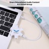 ULTRICS Audio Splitter 3.5mm Jack with 5 Ports, Multi Stereo