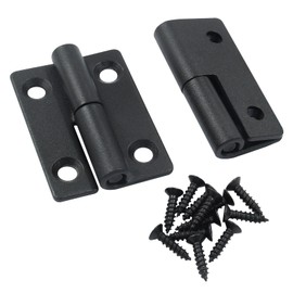 Cionyce 2 PCS Black Stainless Steel Lift Off Hinges - 50x36x2mm Detachable Slip Joint Small Flag Hinges for Doors, Right Handedness Options(Right Turn)