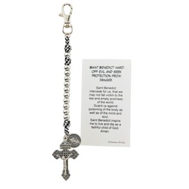 Westmon Works St Benedict Pocket Rosary Metal Beads and Crucifix Set with Holy Card