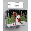 Christmas Indoor Air Conditioner Covers, Christmas Snowman Xmas Tree Snowflake