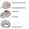 Cotton Low Profile Tactical Operator USA Flag Patch Buckle Cap